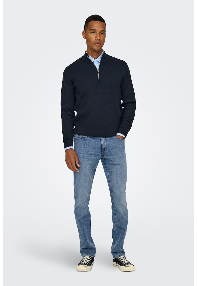 Blugi regular fit cu 5 buzunare