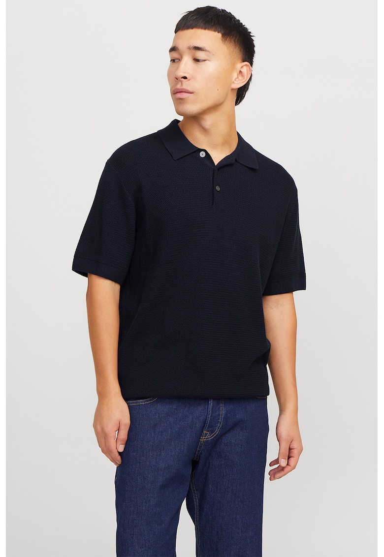 Tricou polo de bumbac - Albastru ultramarin