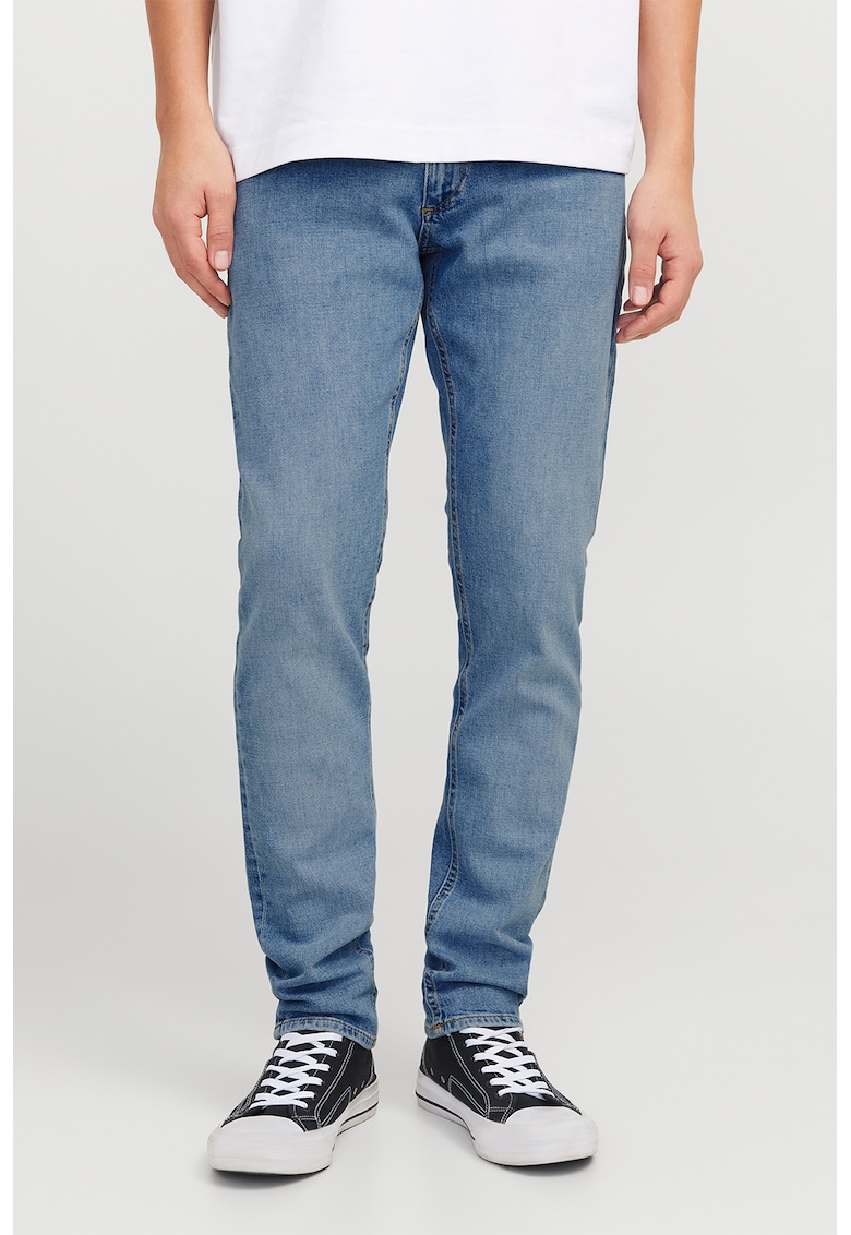 Blugi slim fit Evan 677 - Albastru prafuit