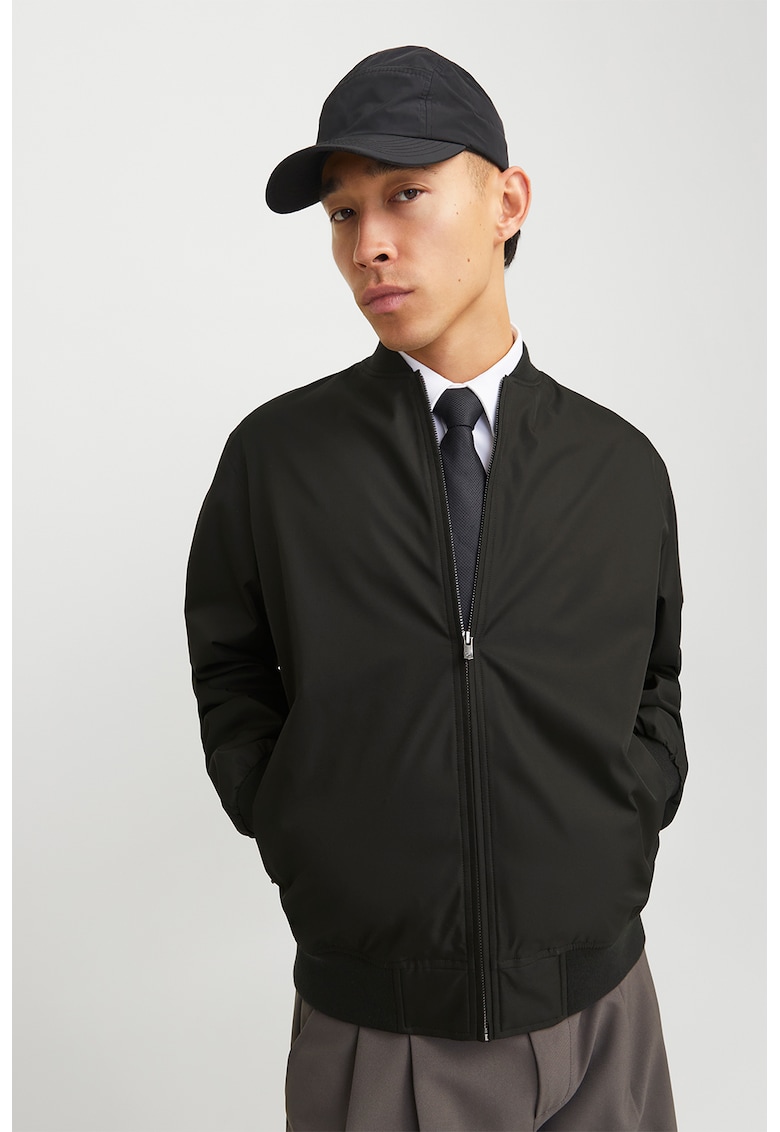 Jacheta bomber cu fermoar