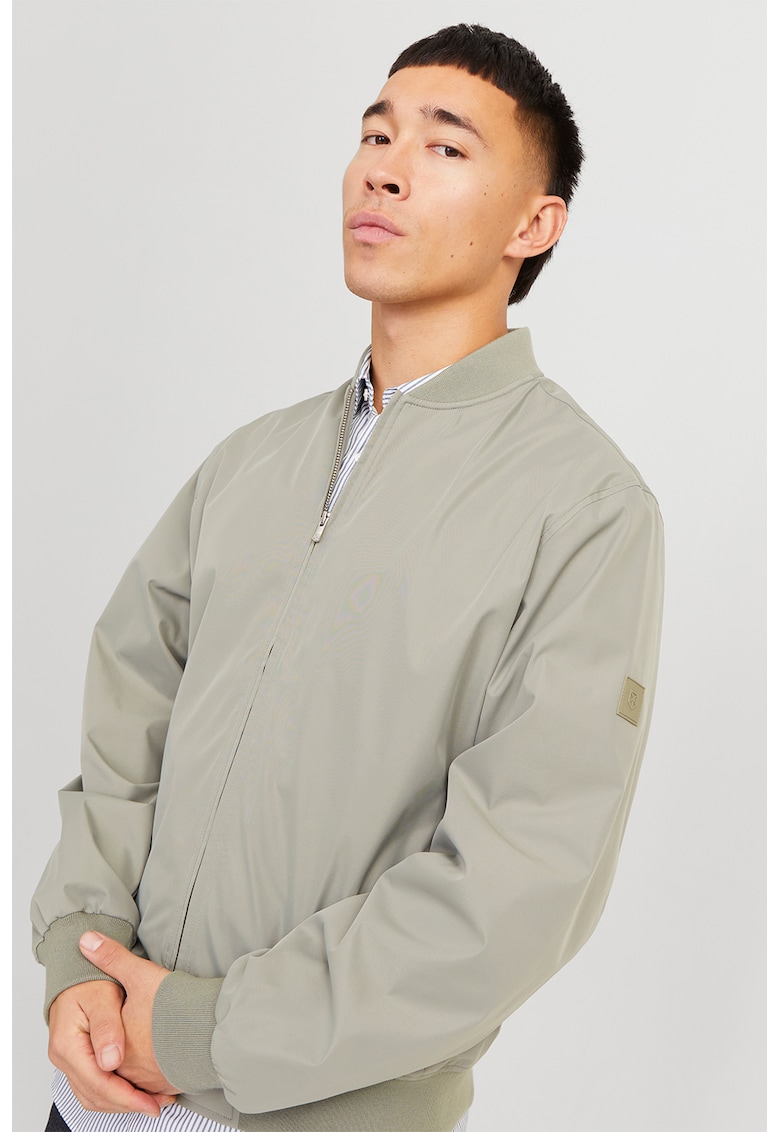 Jacheta bomber cu fermoar