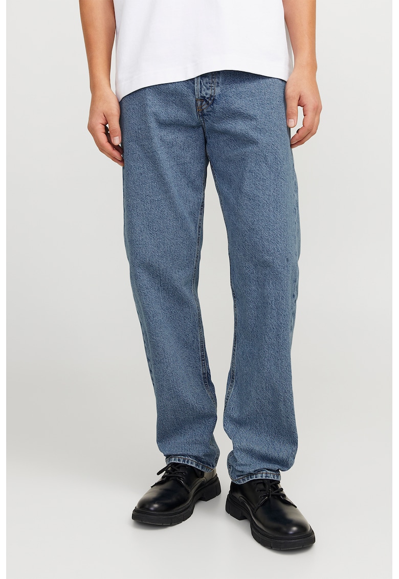 Blugi relaxed fit - Albastru inchis