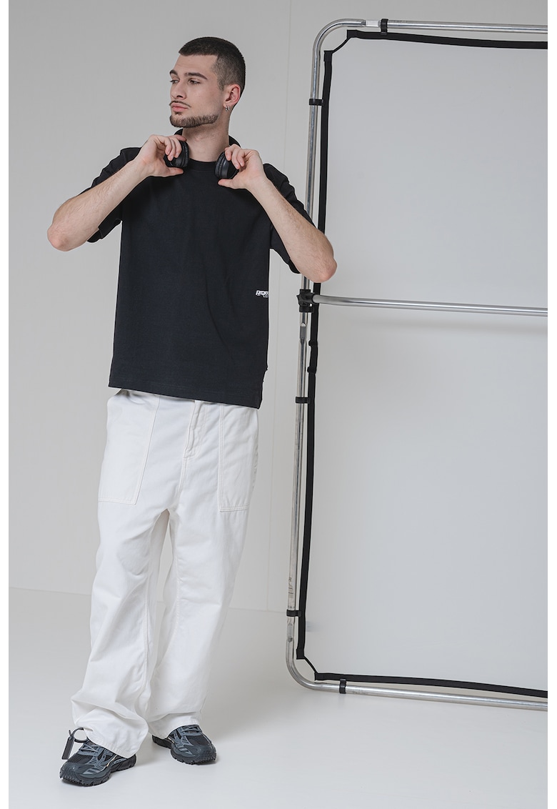 Tricou din bumbac cu model logo