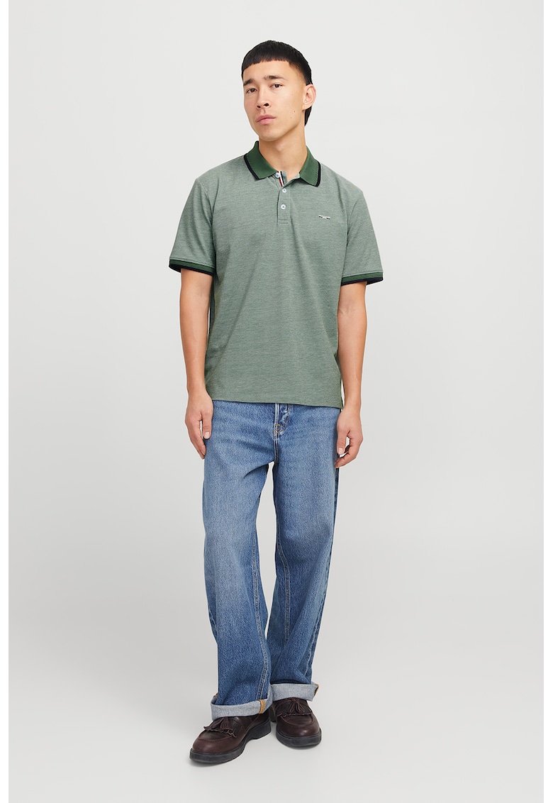 Tricou polo cu garnituri contrastante