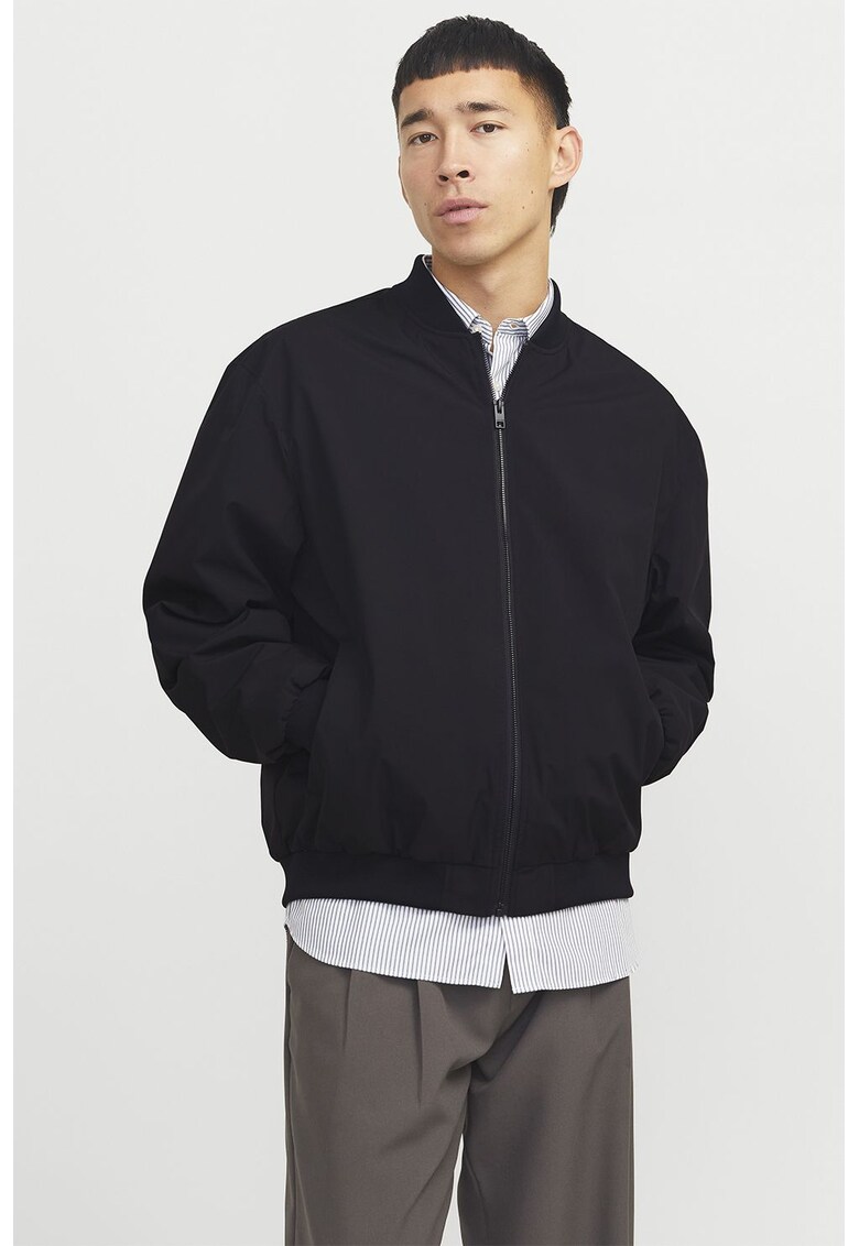 Jacheta cu buzunare laterale - Negru