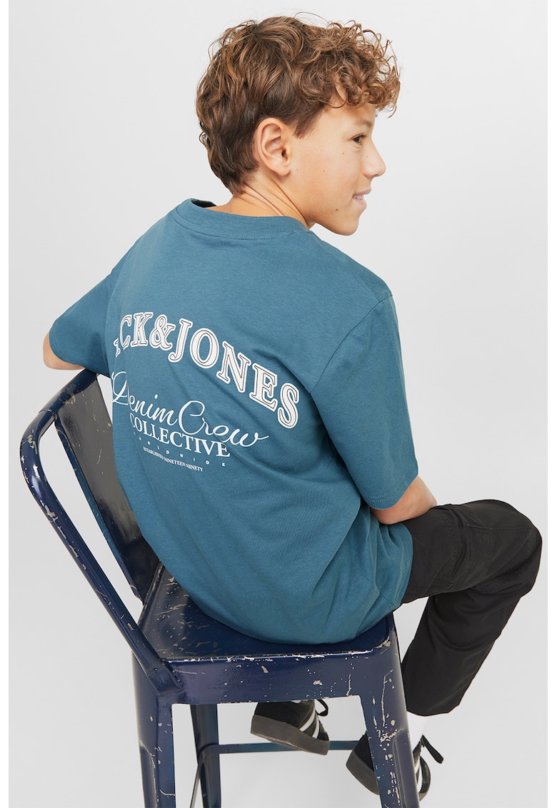 Tricou de bumbac cu imprimeu pe spate