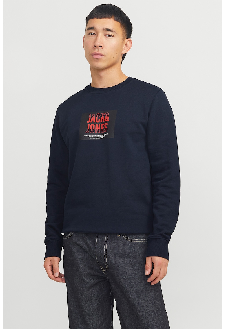 Bluza de trening regular fit de bumbac cu imprimeu logo Bluza de trening regular fit de bumbac cu imprimeu logo