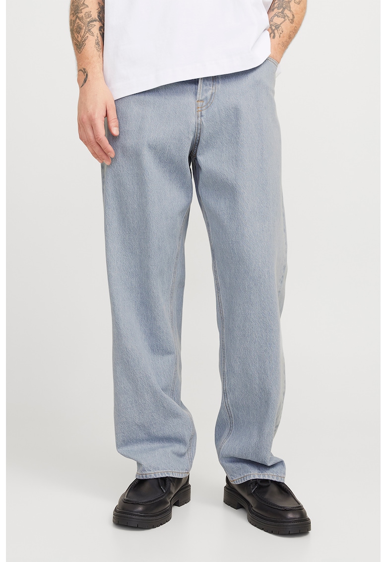 Blugi baggy cu talie joasa