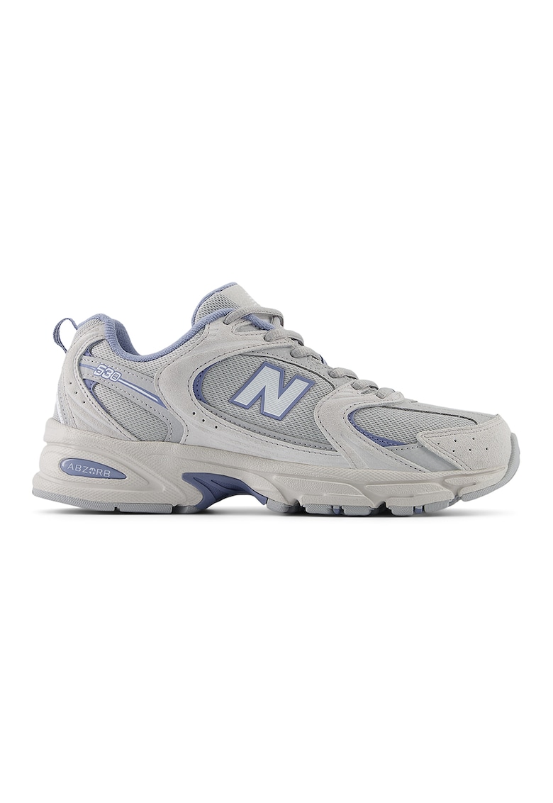Pantofi sport din material textil cu garnituri din piele 530 – Albastru pastel/Gri deschis – New Balance Pantofi sport din material textil cu garnituri din piele 530 – Albastru pastel/Gri deschis – New Balance