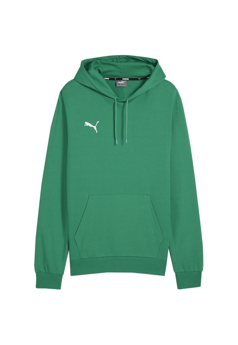 Hanorac barbati Puma Team Goal Casuals - verde - bumbac - gluga reglabila