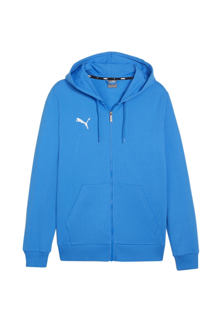 Hanorac barbati Puma Team Goal Casuals - albastru - bumbac - gluga ajustabila