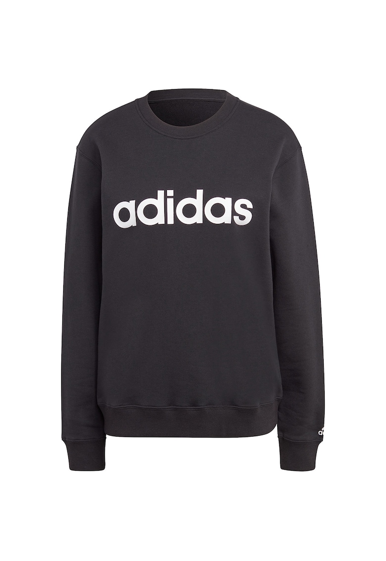 Hanorac dama - adidas - Essentials Linear - negru - bumbac -