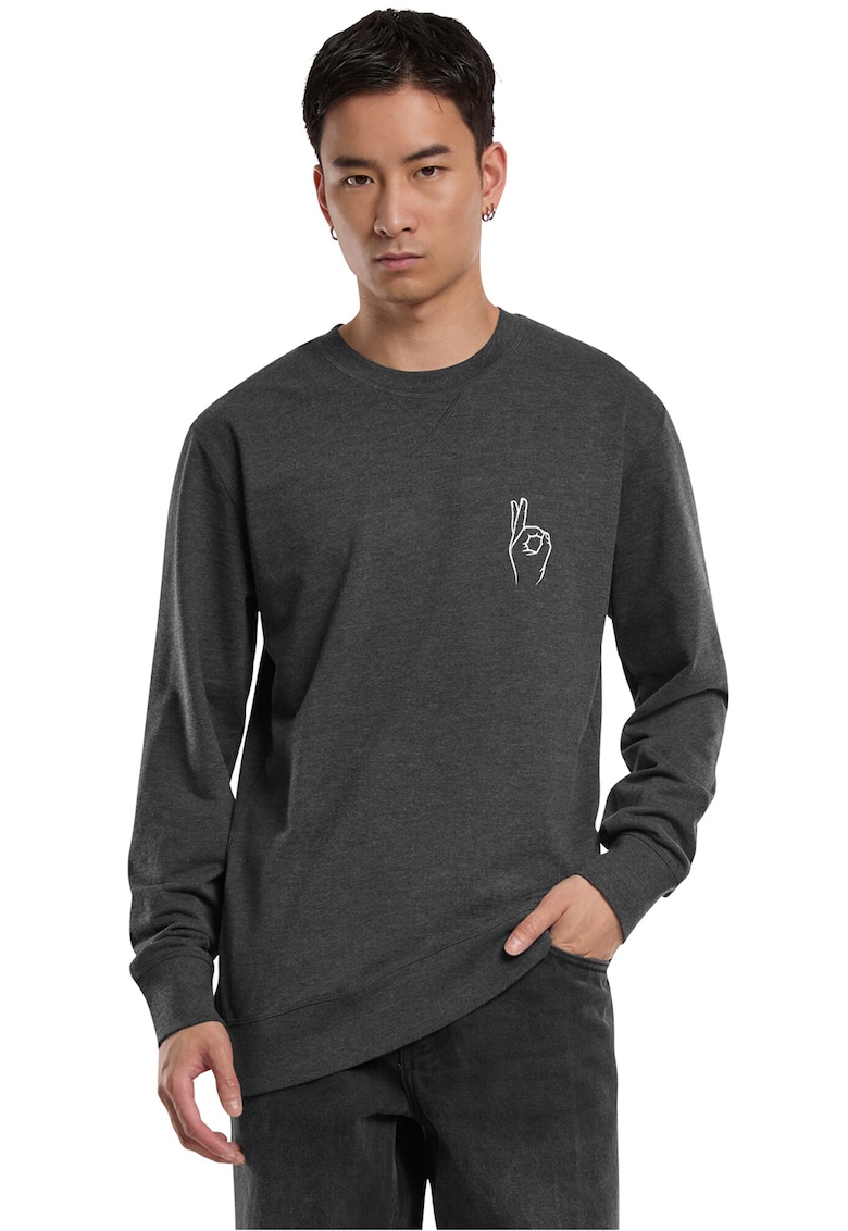 Bluza de trening unisex de bumbac cu decolteu la baza gatului