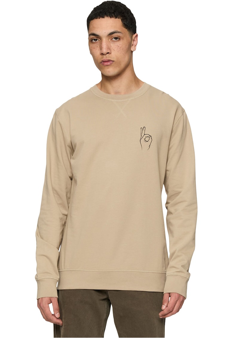 Bluza de trening unisex de bumbac cu decolteu la baza gatului