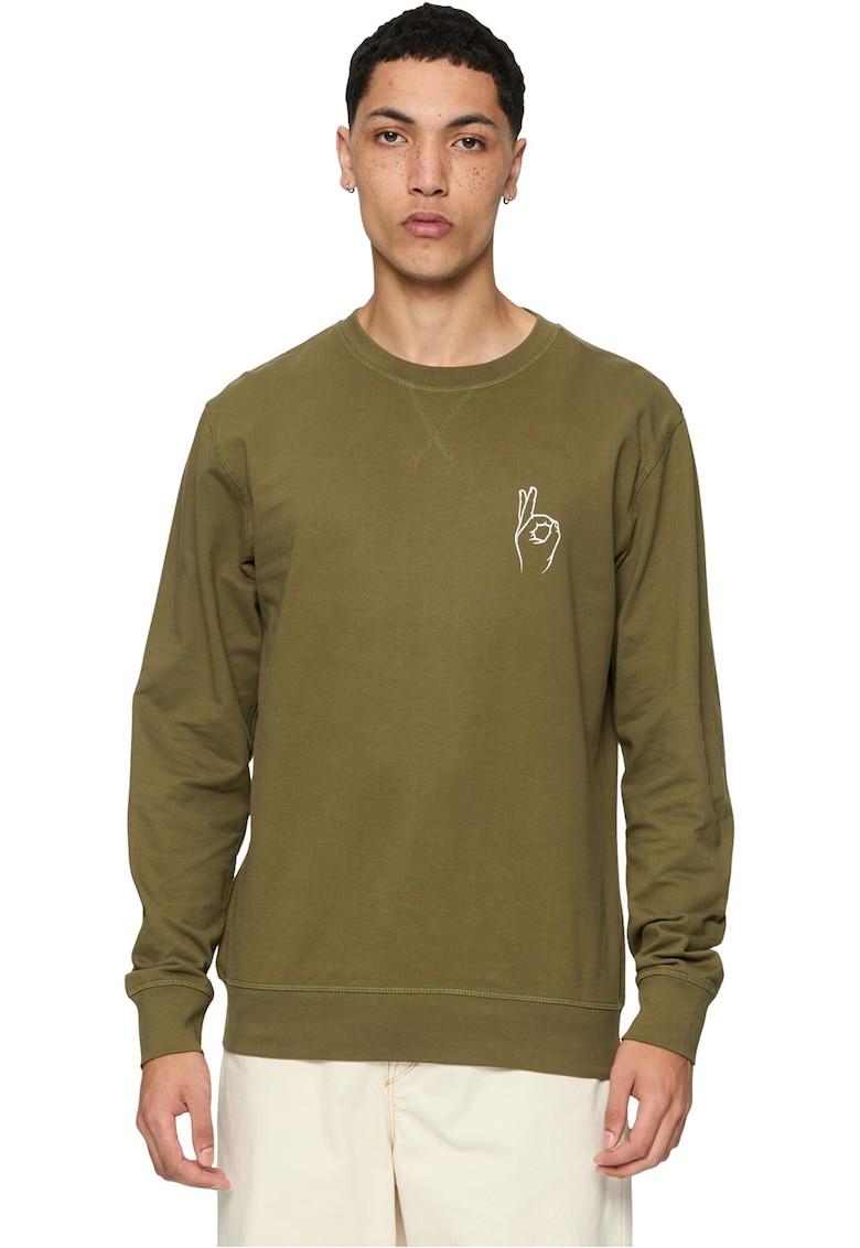 Bluza de trening unisex de bumbac cu decolteu la baza gatului