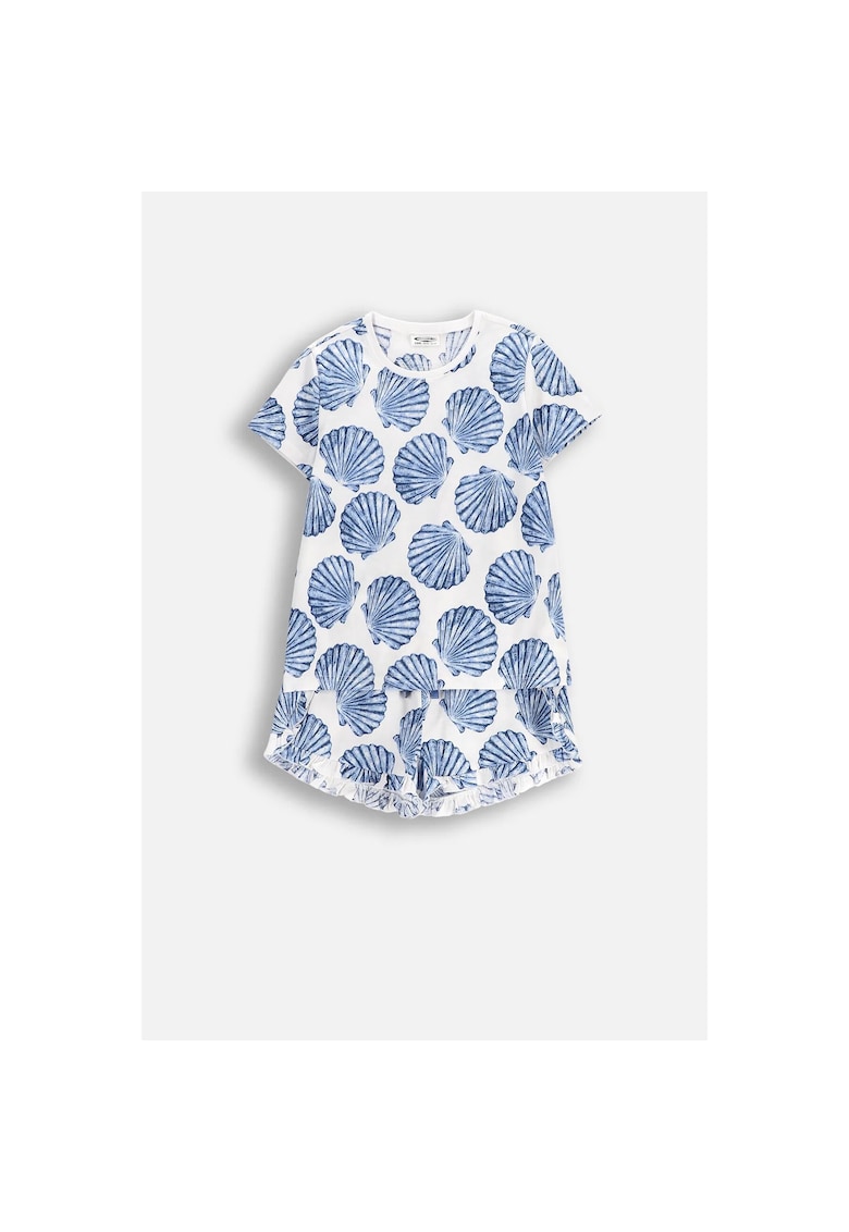 Pijama scurta cu imprimeu marin - Multicolor