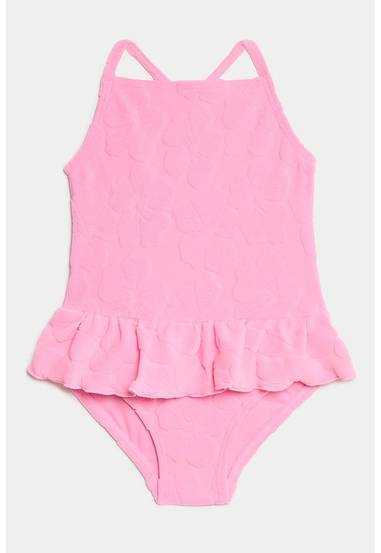 Costum de baie intreg cu volane