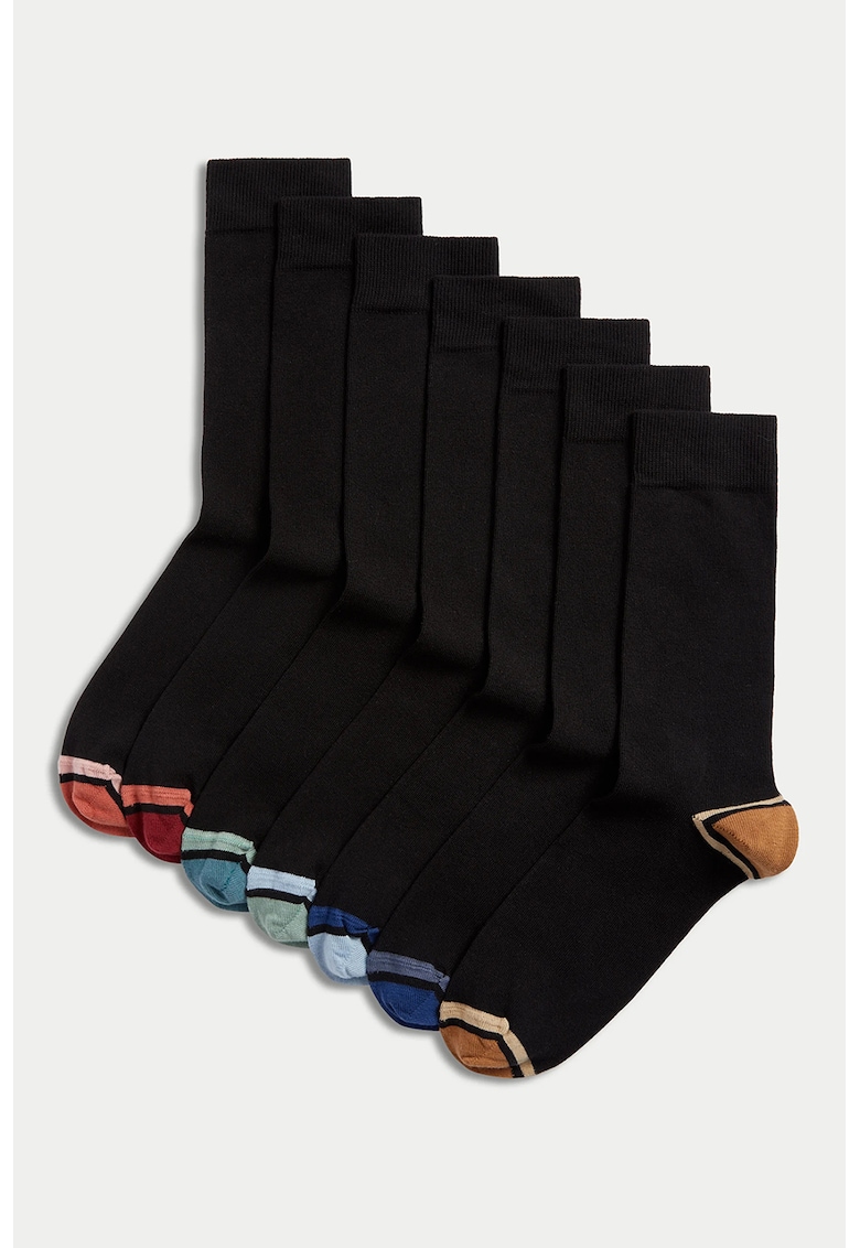 Set de sosete din amestec de bumbac - 7 Perechi
