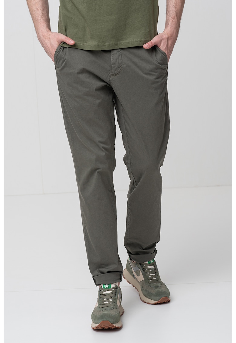 Pantaloni chino cu talie medie