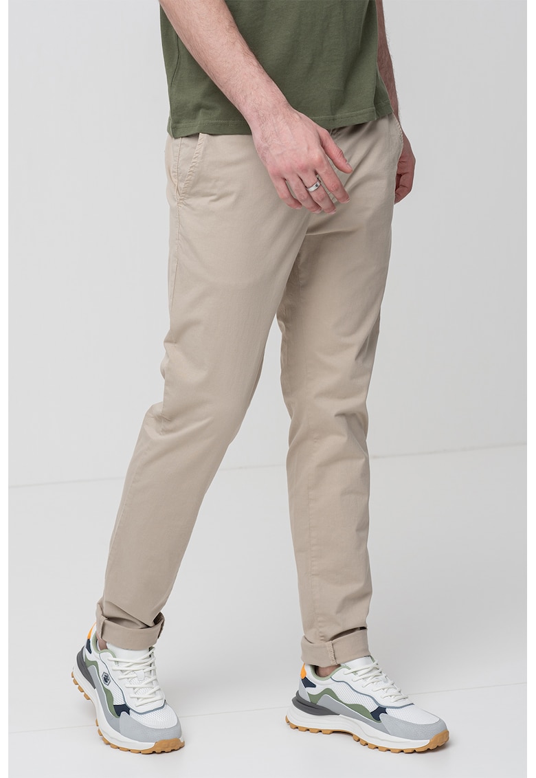 Pantaloni chino cu talie medie