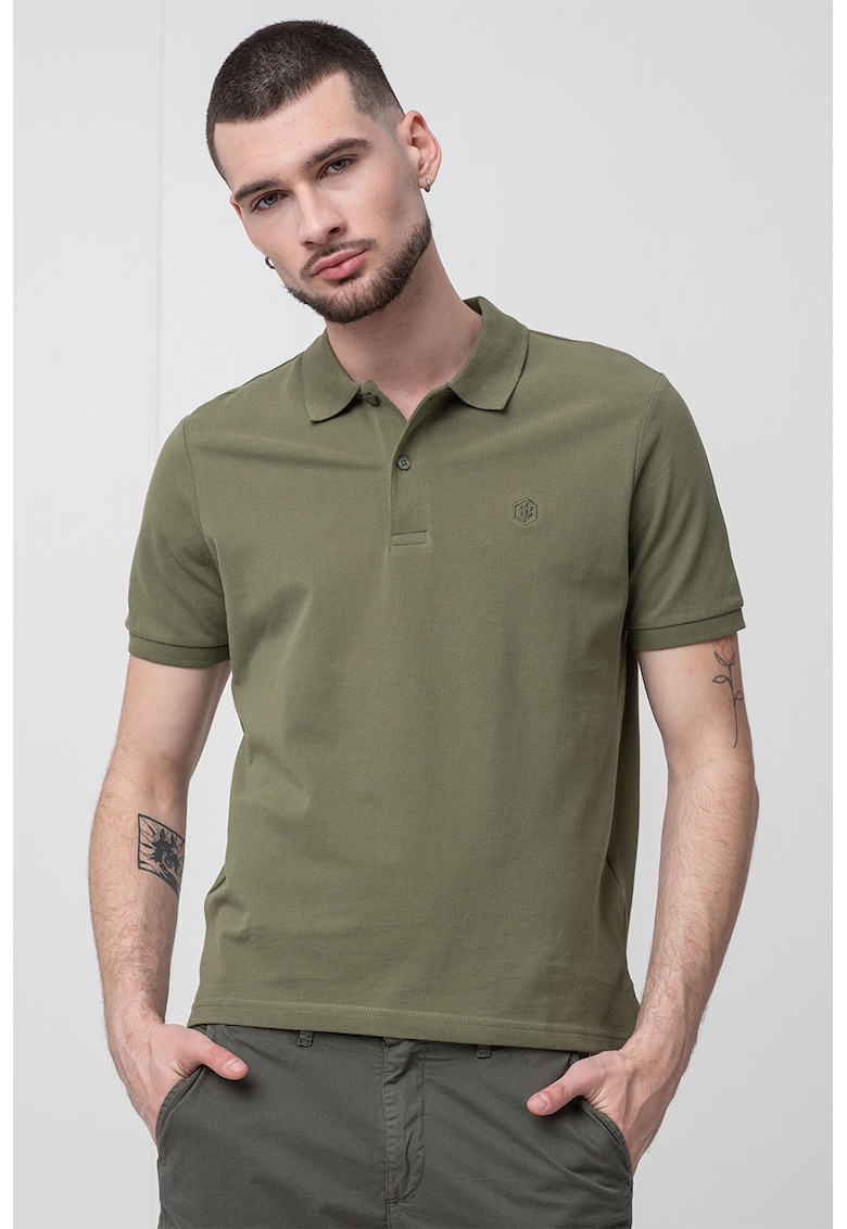Tricou polo de bumbac pique