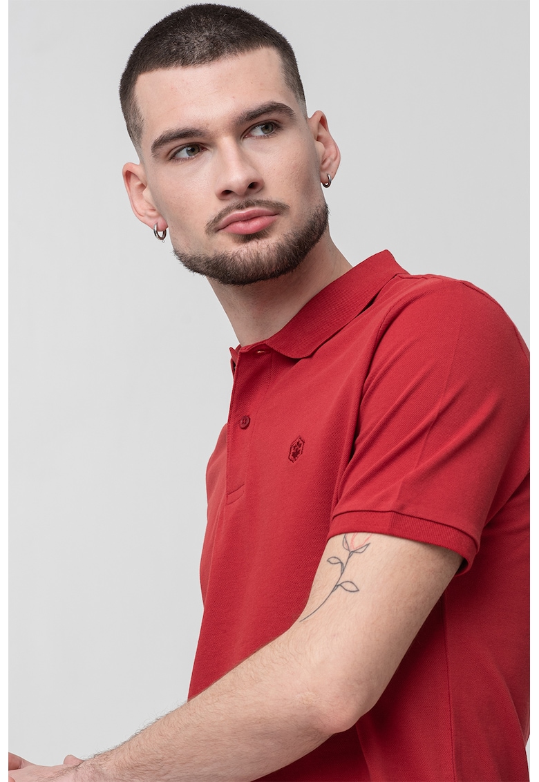 Tricou polo de bumbac pique