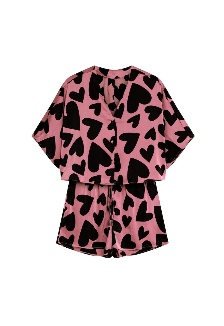 Pijamale de dama Jenya  violet-roz