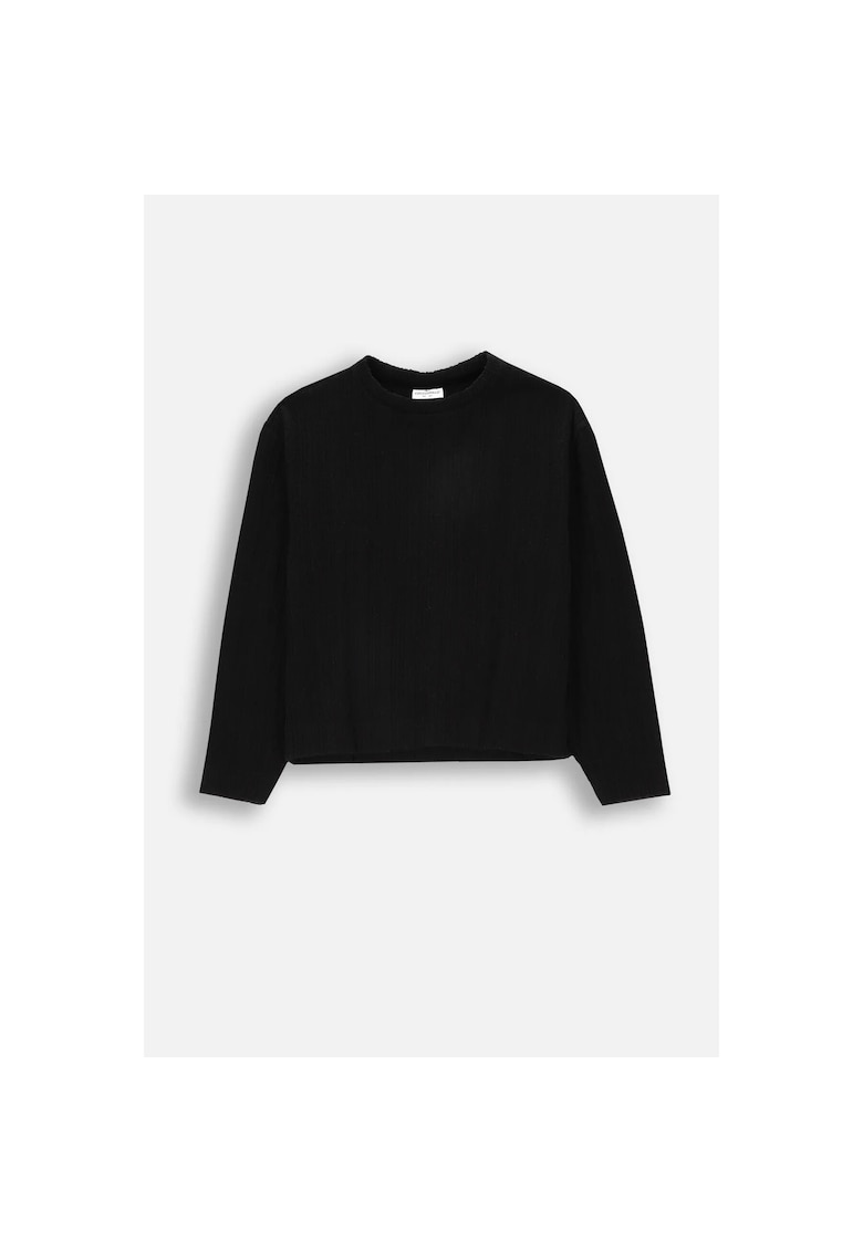 Hanorac antrenament - negru - poliester - pentru fete