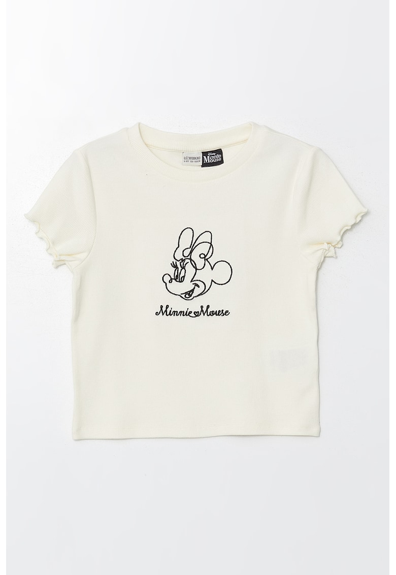 Tricou din amestec de bumbac cu imprimeu cu Minnie Mouse