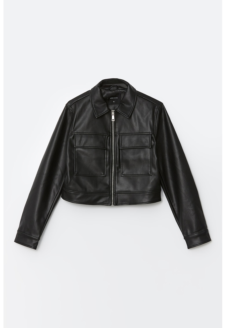 Jacheta-camasa din piele ecologica