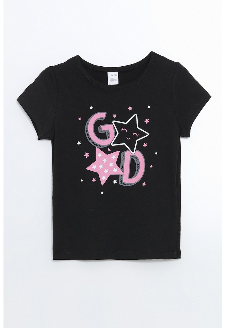 Tricou din bumbac cu model grafic