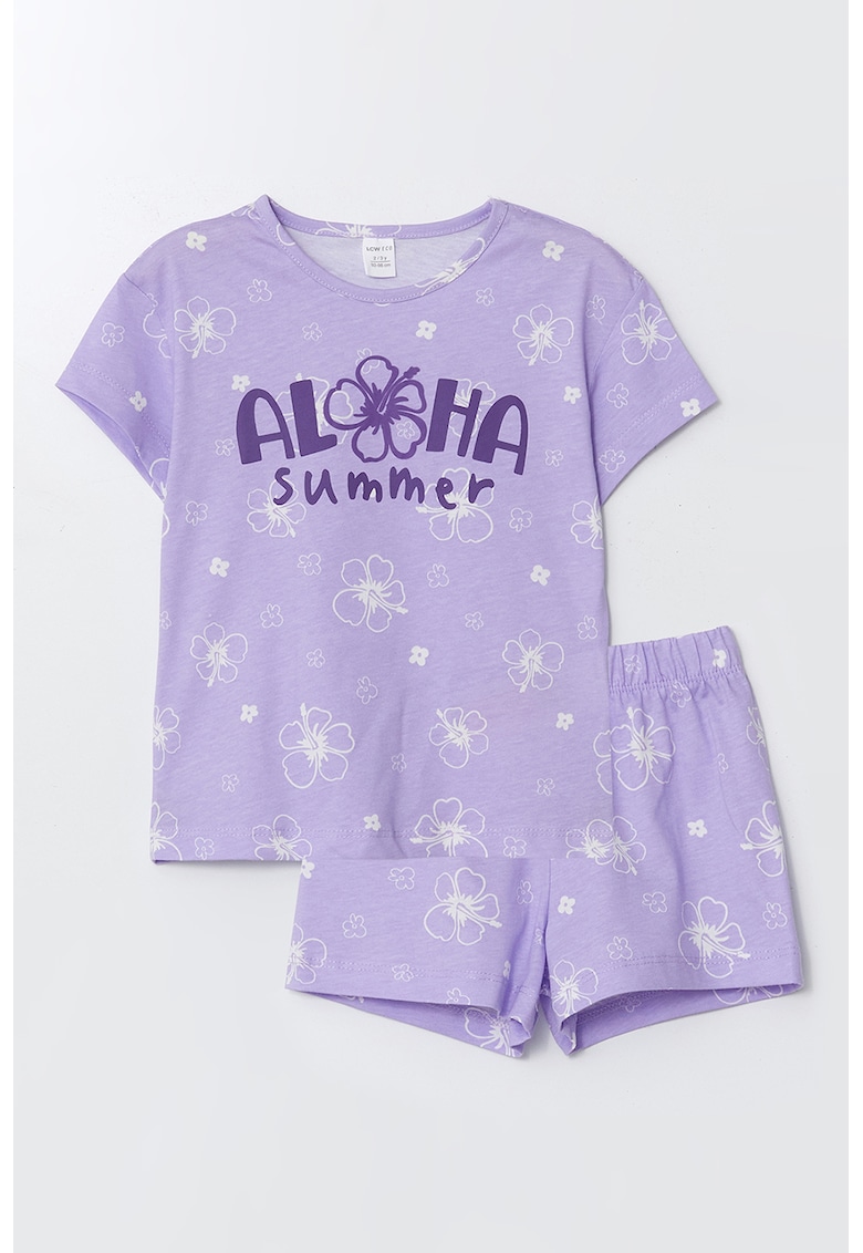 Set de tricou de bumbac si pantaloni scurti