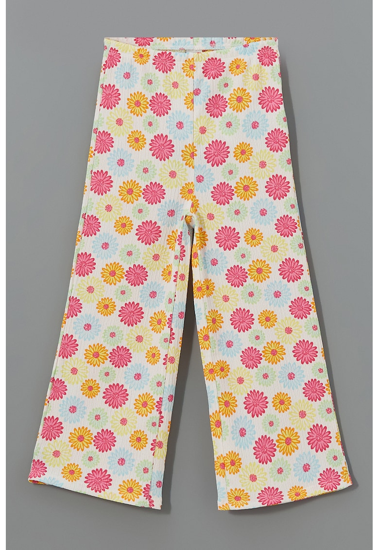 Pantaloni evazati cu imprimeu