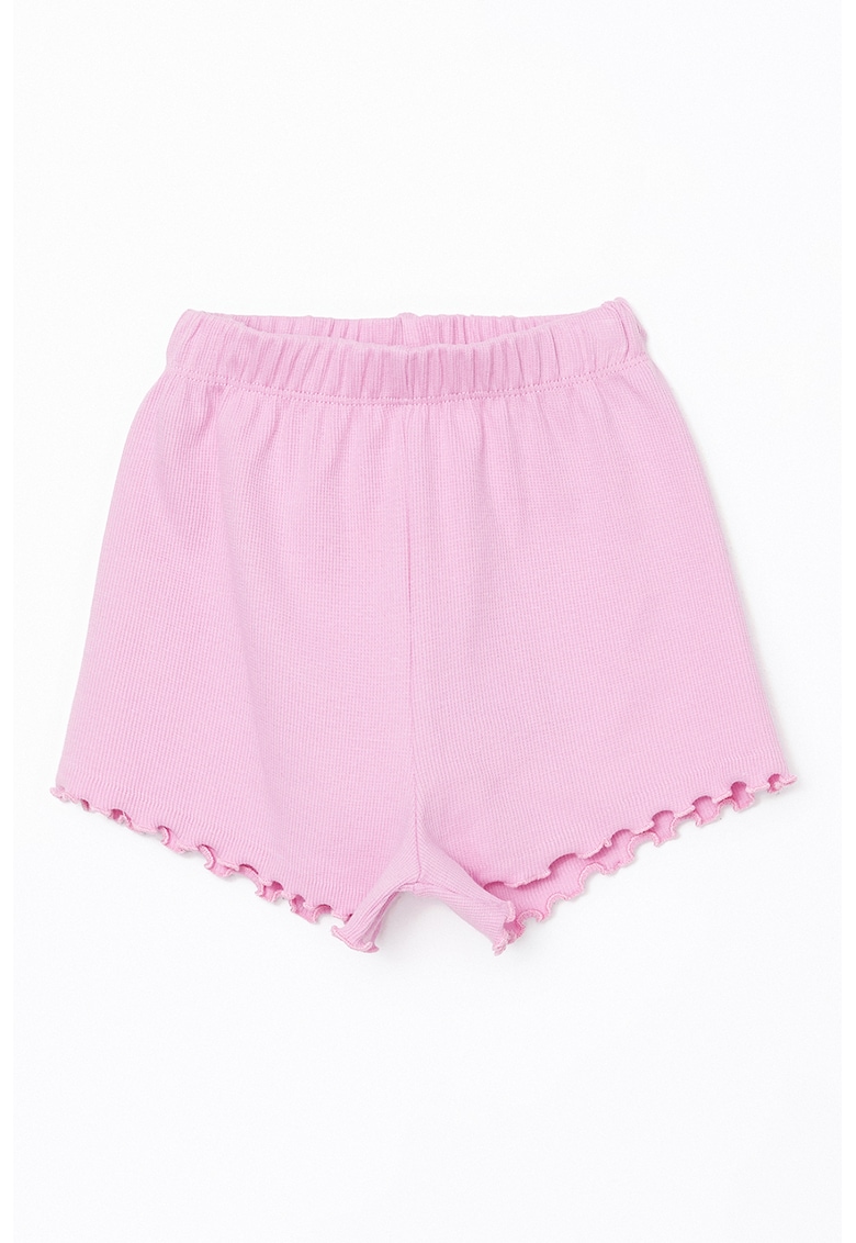 Pantaloni scurti cu terminatii valurite