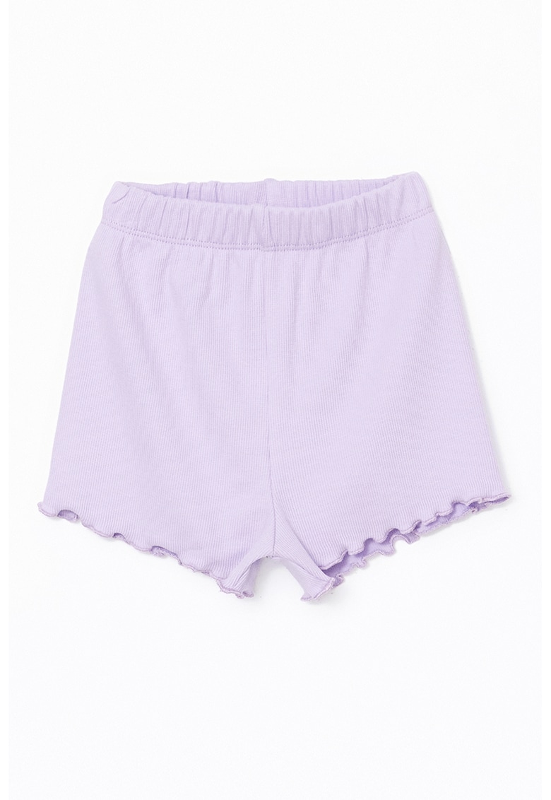 Pantaloni scurti cu terminatii valurite