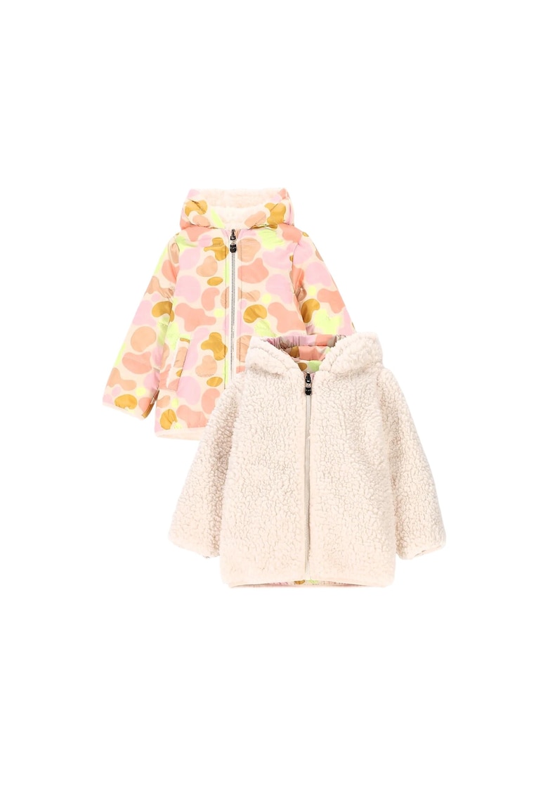 Jacheta reversibila cu gluga - Multicolor