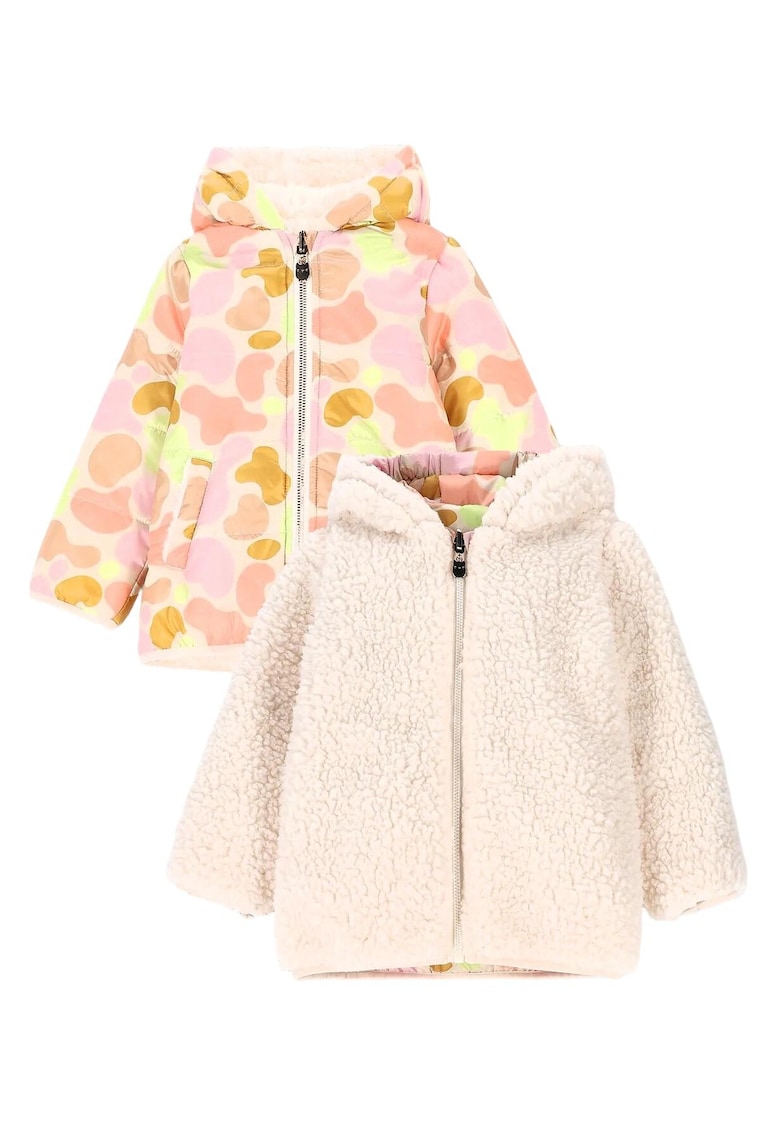 Jacheta reversibila cu gluga - Multicolor