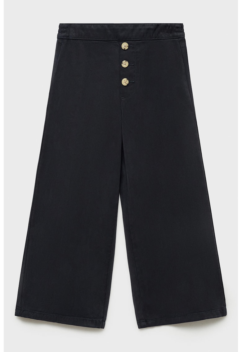 Pantaloni culotte din lyocell cu talie elastica