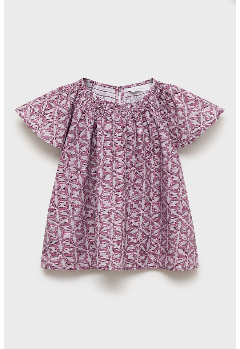 Bluza cu model - Roz fandango/Alb murdar