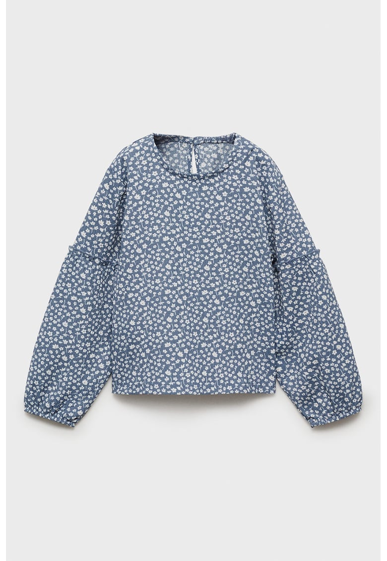 Bluza cu buline si decolteu rotund