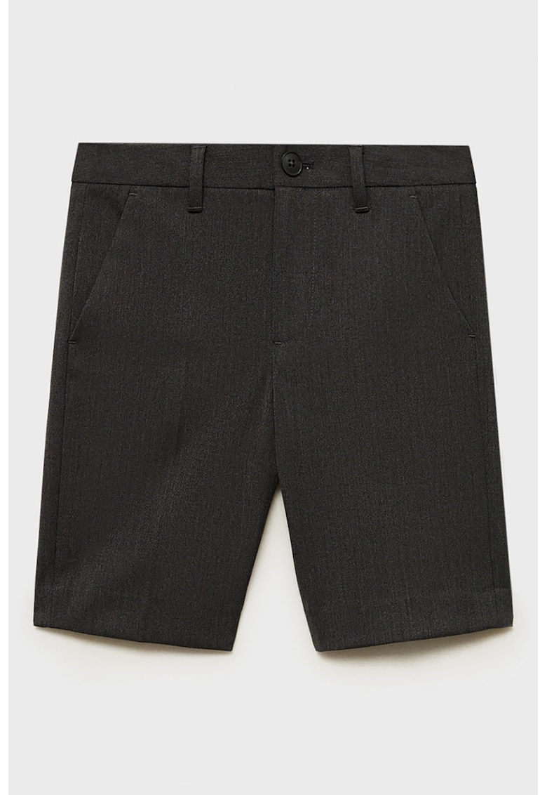 Pantaloni scurti cu talie medie si buzunare