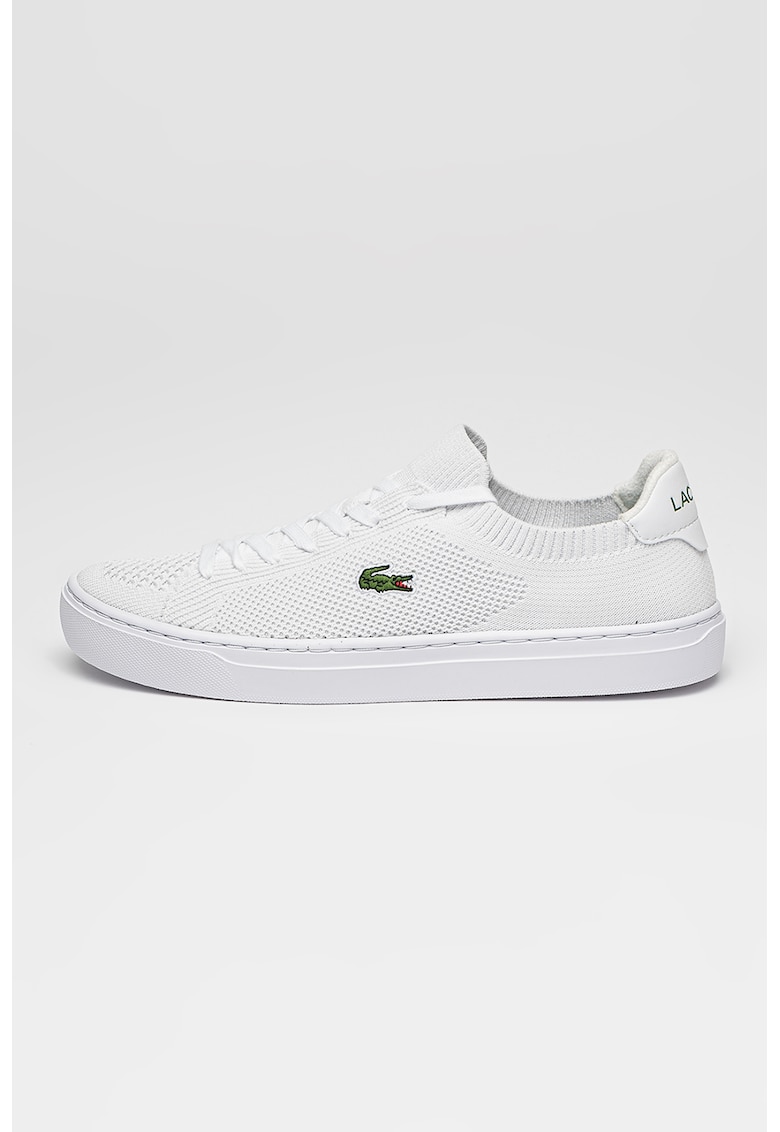 Pantofi sport slip-on LA Pique 2.0 - Alb optic - Lacoste - imagine 1