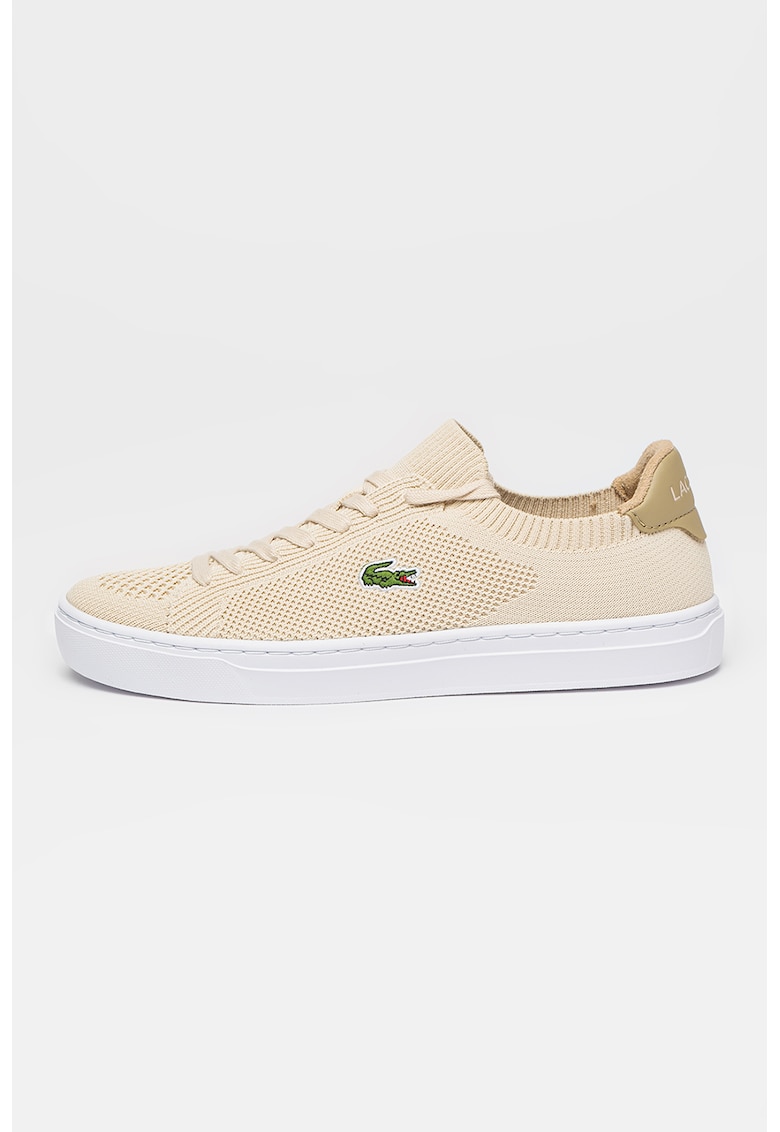 Pantofi sport slip-on LA Pique 2.0 - Alb optic/Bej deschis