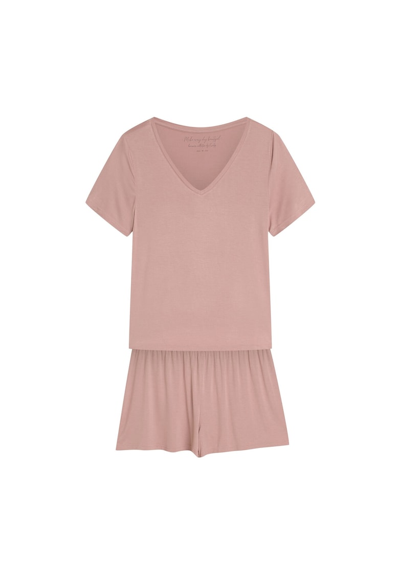 Pijamale de dama Raina roz prafuit