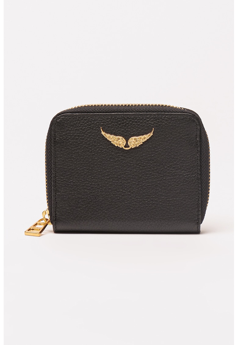 Portofel de piele cu fermoar Mini ZV