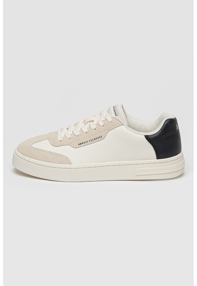 Pantofi sport low cut din piele ecologica