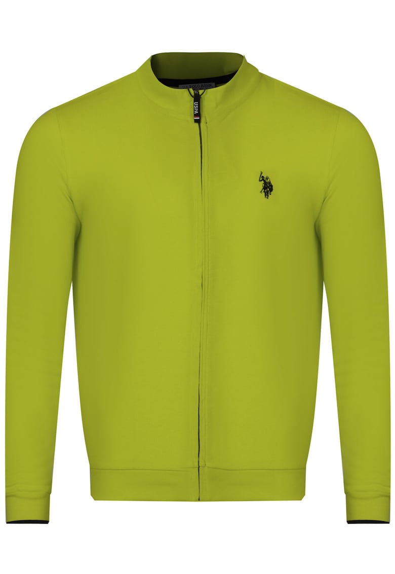 - Hanorac barbatesc cu fermoar ALLY lime - Verde lime