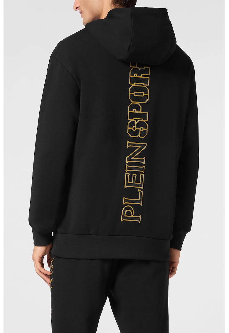 Hanorac cu logo Lamina Scratch - Auriu/Negru