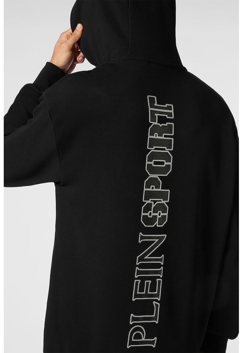 Hanorac cu logo Lamina Scratch - Negru/Argintiu