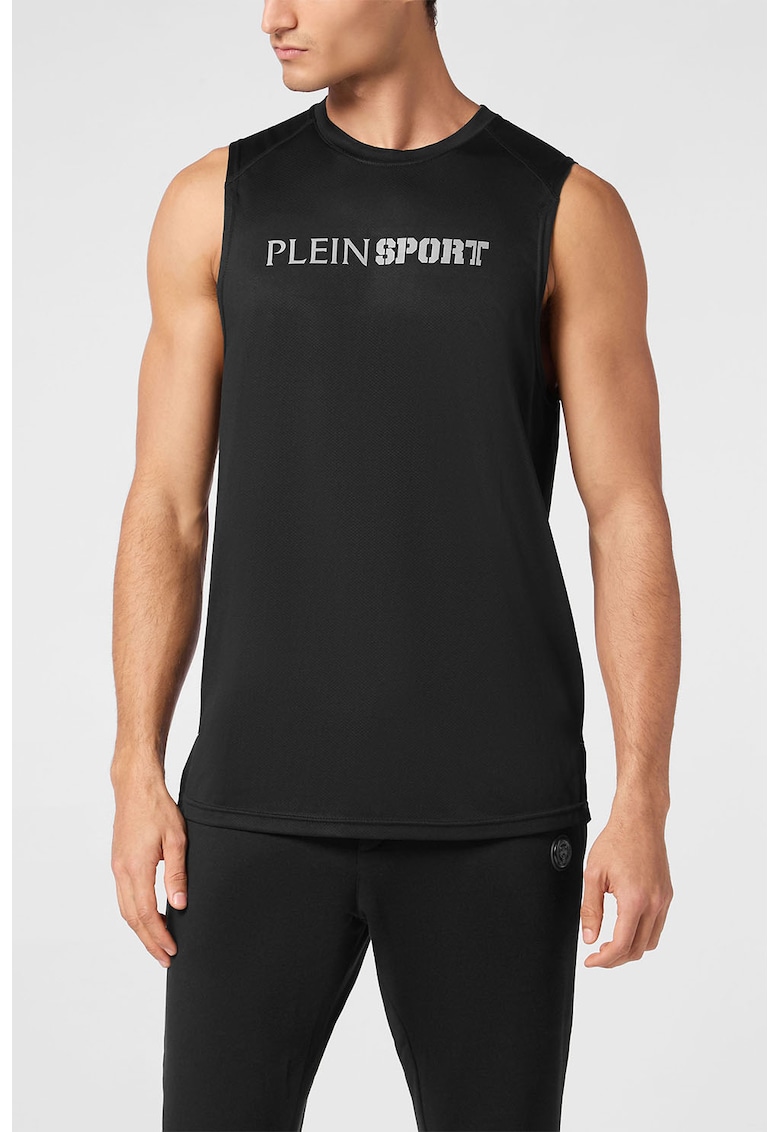 Tricou fara maneci cu logo